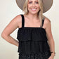 Haptics Sleeveless Shoulder Strap Bow Tie Tube Top