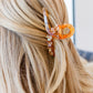 Watercolor Floral Claw Clip