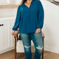 We Believe Keyhole Tie Detail Blouse