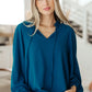 We Believe Keyhole Tie Detail Blouse