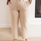 Wide Legged & Cozy Sweatpants in Sand