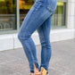 Winona Released Hem Side Slit Skinnies