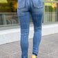 Winona Released Hem Side Slit Skinnies