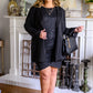 Wishful Thinking Animal Print Dress In Black