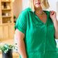 Working On Me Top in Kelly Green