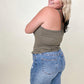 Zenana Ribbed Crop Cami