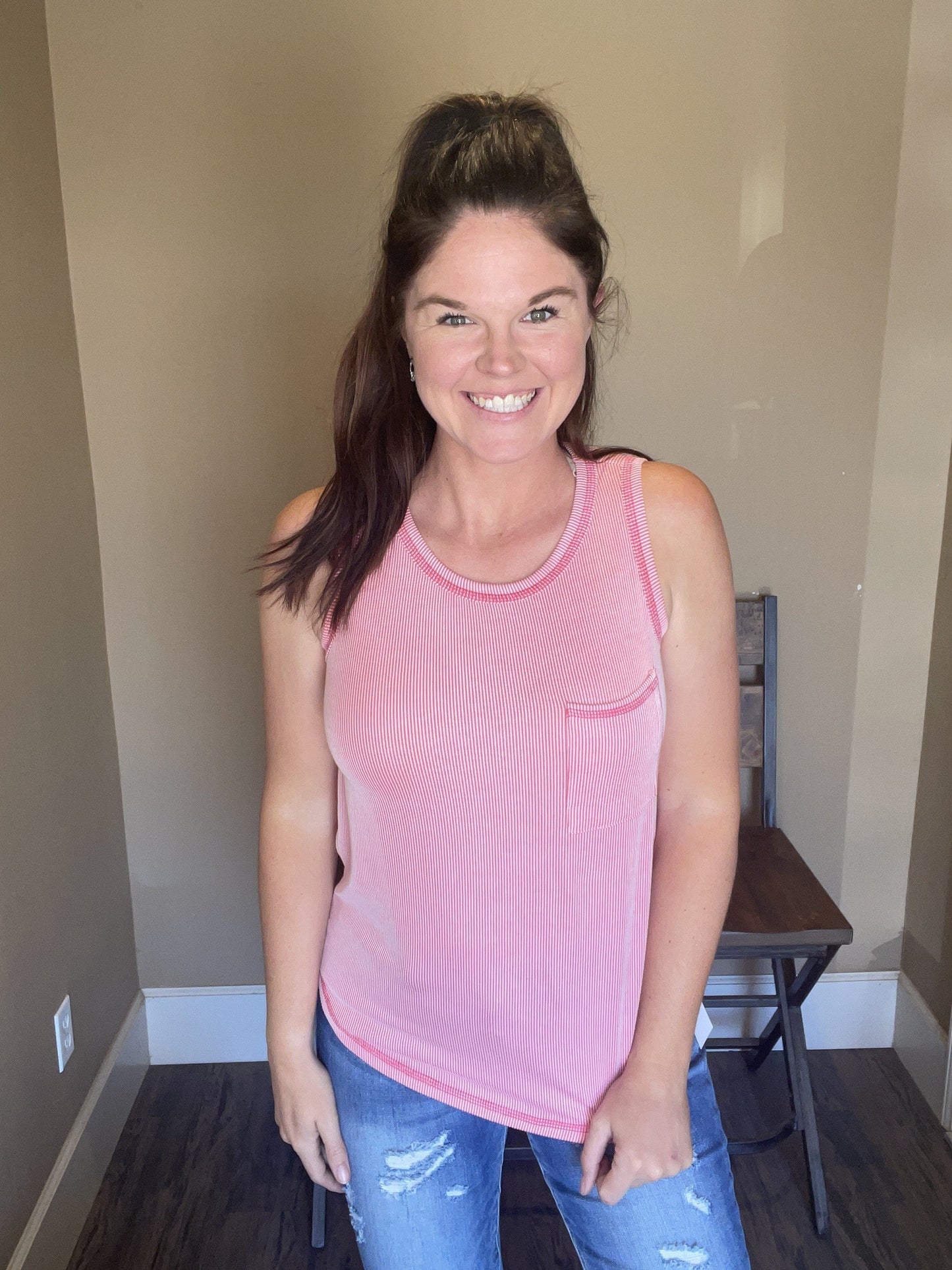 Two Toned Pocket Tank