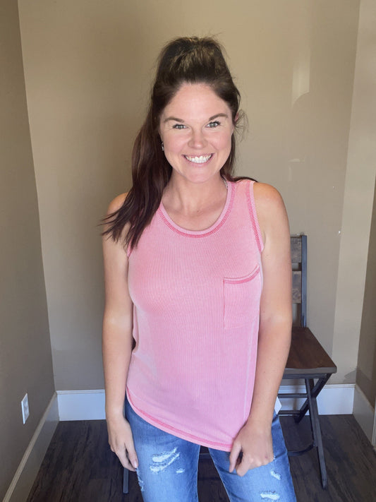 Two Toned Pocket Tank