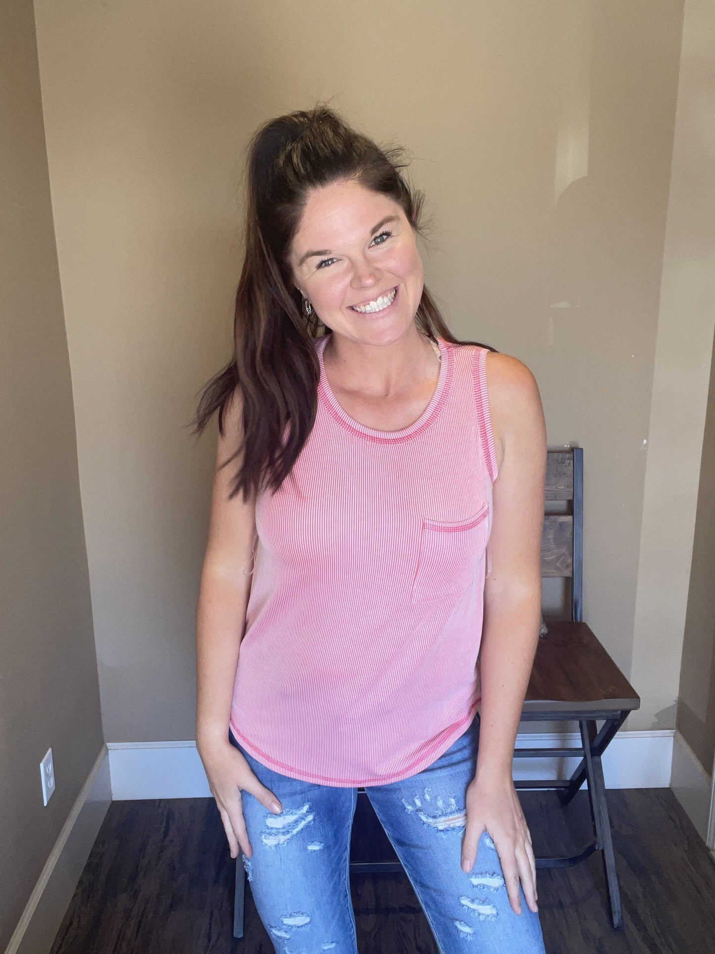 Two Toned Pocket Tank