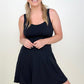 Fawnfit 3 in 1 Athleisure Mini Tank Dress with Built-in Bra & Shorts