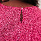 You Found Me Sequin Top in Fuchsia