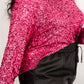 You Found Me Sequin Top in Fuchsia