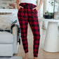 Your New Favorite Joggers in Red Plaid