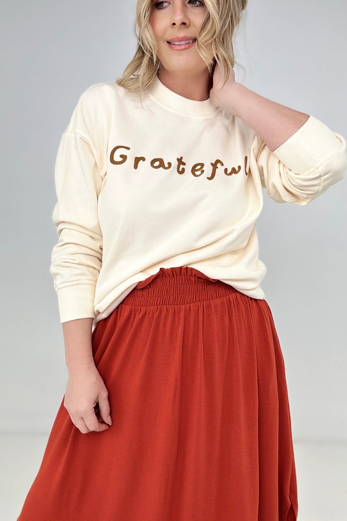 Gilli "Grateful" Graphic Sweatshirt