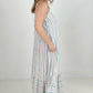 Cozy Co Sleeveless Striped Maxi Dress with Side Seam Pockets
