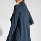New Colors - Rae Mode Cowl Neck Asymmetric Jacket