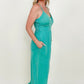 White Birch Cami Jumpsuit with Side Pockets