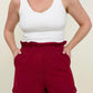 Knot Front Cropped Top and Shorts Set