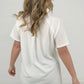 Zenana Melage Baby Waffle Short Sleeve Top