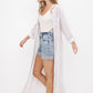 Cozy Co Long Sleeve Striped Button Down Maxi Dress
