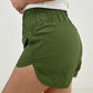 Zenana Windbreaker Smocked Waistband Running Shorts
