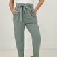 Gilli High Waist Pin Tuck Linen Pants