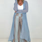 Zenana "Eden" Mesh Long Sleeve Duster Kimono