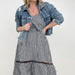 White Birch Sleeveless Plaid Woven Dress