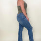 Judy Blue Embroidered Boyfriend Jeans with Side Seam Stitch