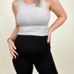 Zenana High Waist Diamond Shape Band Fleece Leggings