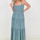 Zenana Smocked Tiered Maxi Dress
