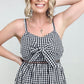 White Birch Sleeveless Plaid Woven Dress