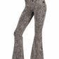 Zenana Acid Wash High Waist Raw Edge Hem Pants