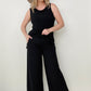 Zenana Smocked Waistband Wide Leg Pants