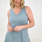 Blumin Apparel Sleeveless V-Neck Tank Top