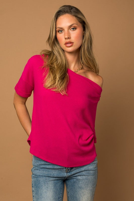 Gilli S/S Cowl Neck Top
