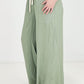 ADORA Solid Wide Leg Pants With Side Pockets