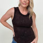 Zenana Ribbed Tank Top with Exposed Seam