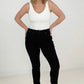 Judy Blue High Waist "Control Top" with Shark Hem & Back Shield Pkt Skinny Jeans