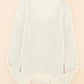 Ribbed Knit V Neck Long Sleeve Sweater