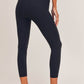 Mono B Tapered Band Solid Leggings with Back Pockets