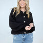 Zenana "Perfectly Poised" Solid Balloon Sleeve Button Front Cardigan