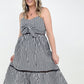 White Birch Sleeveless Plaid Woven Dress
