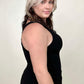 FawnFit Slim Fit High Neck Ribbed Tank Top With Built-In Bra