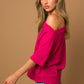 Gilli S/S Cowl Neck Top