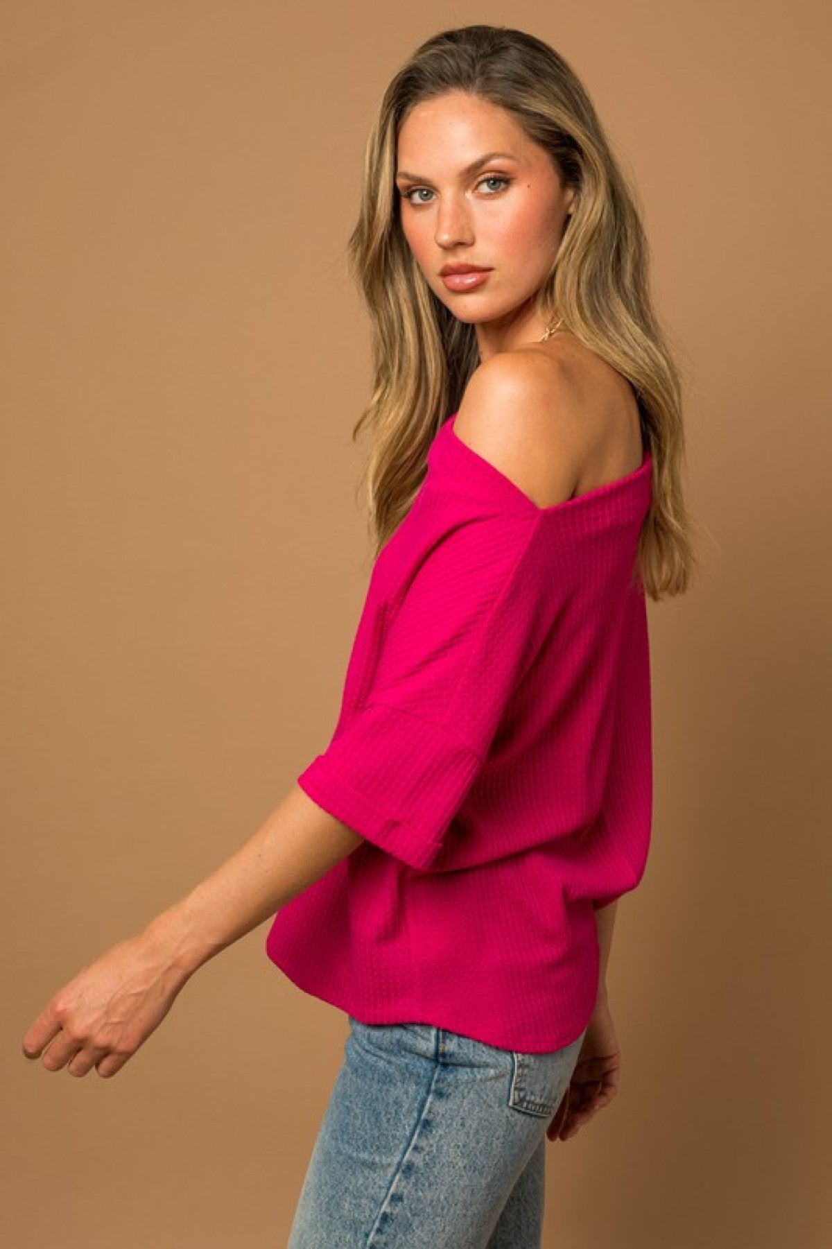 Gilli S/S Cowl Neck Top