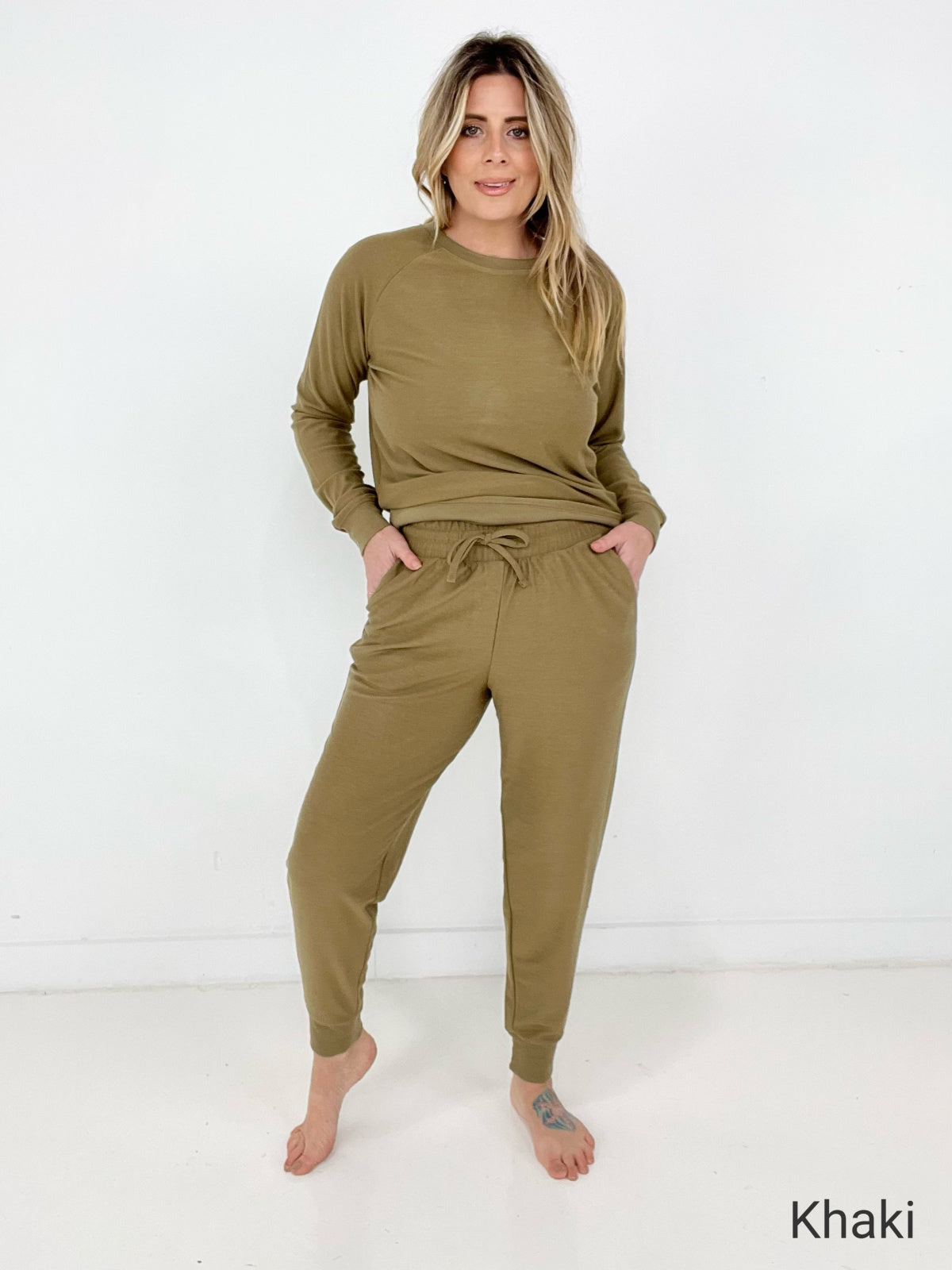 Zenana "Splendid" Reverse Soft French Terry Top & Jogger Set