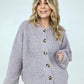 Zenana "Perfectly Poised" Solid Balloon Sleeve Button Front Cardigan
