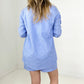 Zenana Striped Button Down Long Sleeve Shirt and Shorts Set