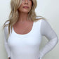 Fawnfit Ribbed Built-In Bra Long Sleeve Bodysuit
